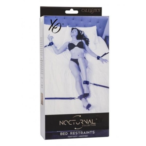 Nocturnal Collection Adjustable Bed Restraints Black