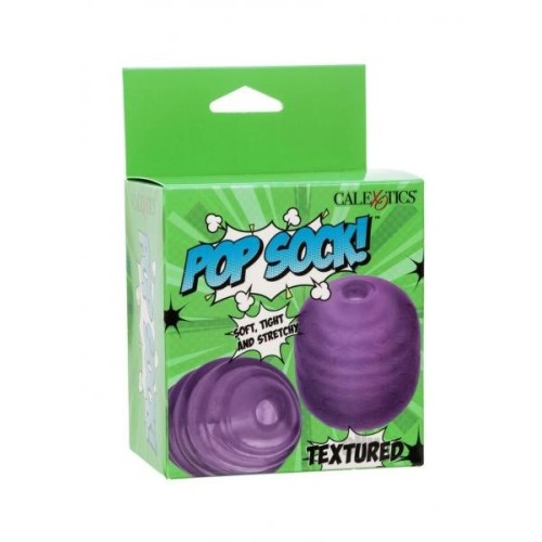 Pop Sock Textured Masturbator Purple