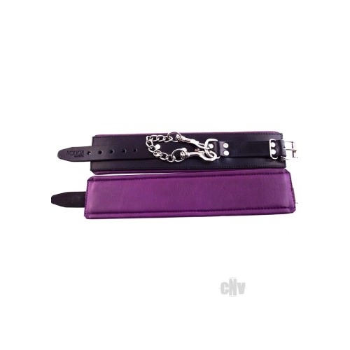 Rouge Padded Ankle Cuff Black Purple