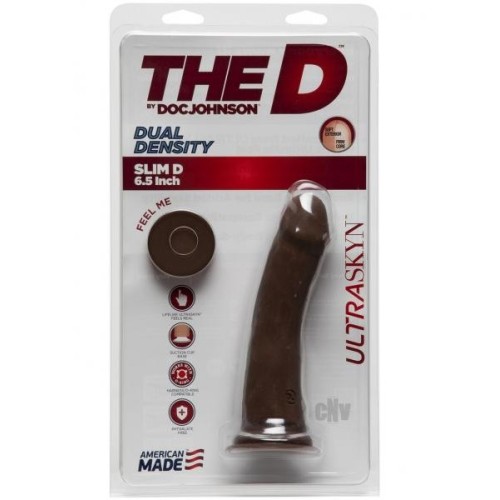 The D Slim 6in Chocolate ULTRASKYN for Realistic Pleasure