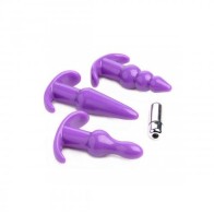 Trinity Vibes 4 Piece Vibrating Anal Plug Set