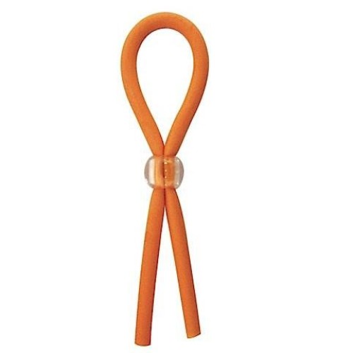 Clincher Adjustable Rubber Cock Ring Orange