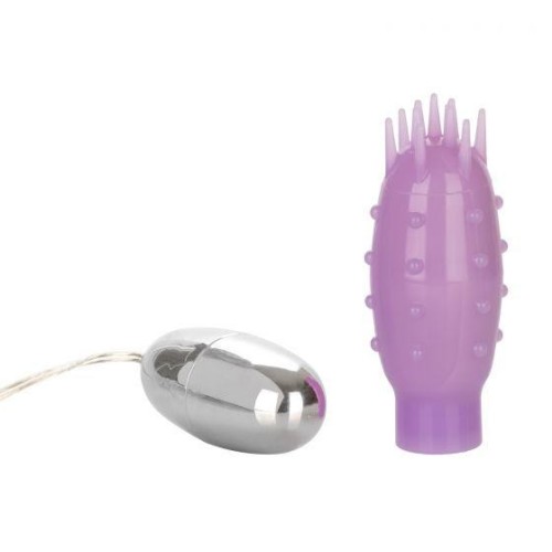 Silicone Slims Nubby Bullet Vibrator Purple for Intense Stimulation