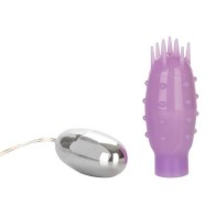 Silicone Slims Nubby Bullet Vibrator Purple for Intense Stimulation
