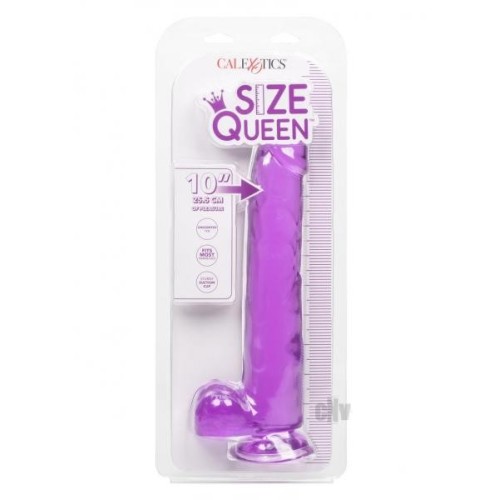 Size Queen 10in Purple Dildo for Pleasure