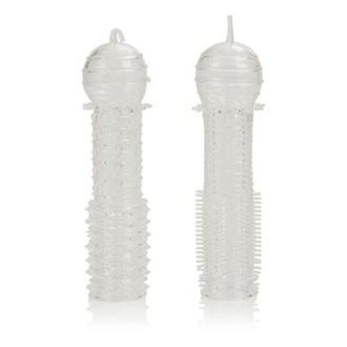 Senso Sleeves 2 Pack Clear for Enhanced Stimulation