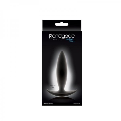 Renegade Spade Small Butt Plug Black for Anal Pleasure