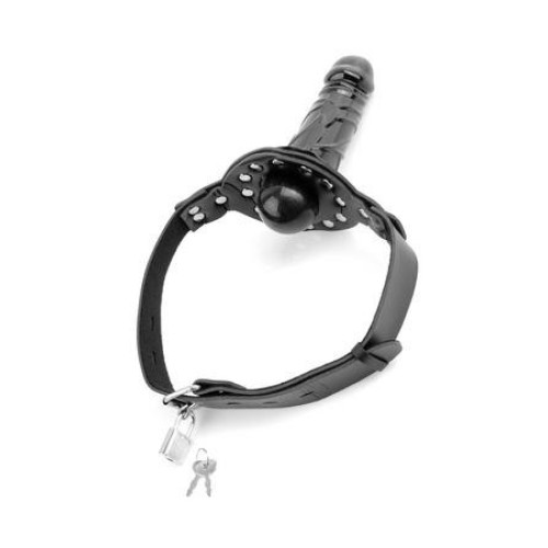 Deluxe Ball Gag con Dildo para Juego de Placer Mejorado