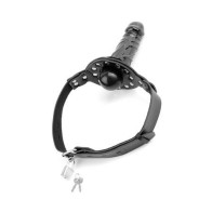 Deluxe Ball Gag con Dildo para Juego de Placer Mejorado