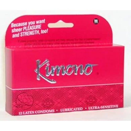 Pack de 12 Condones Lubricados Kimono