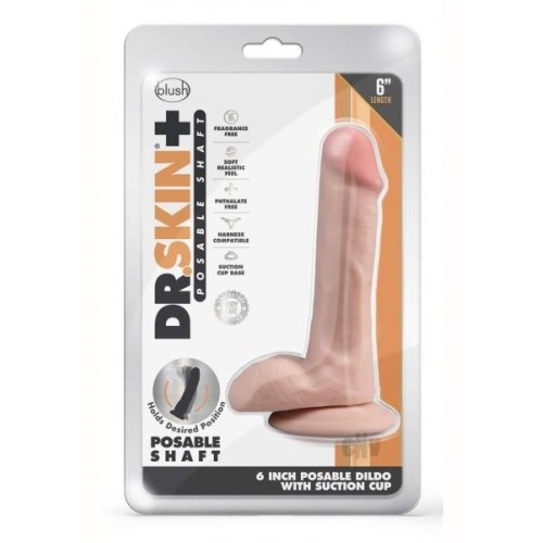 Dr. Skin Plus Posable Dildo with Balls