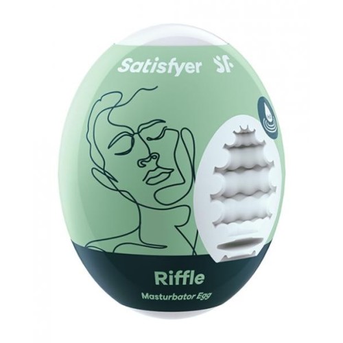 Satisfyer Masturbator Egg Riffle Green