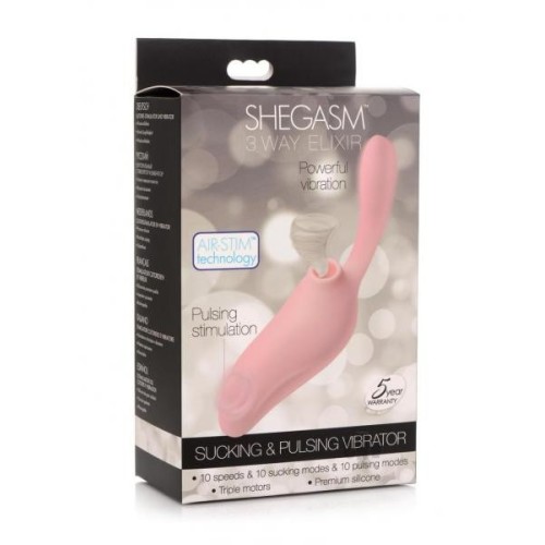 Elixir 3 Vías Shegasm Rosa para Placer Definitivo