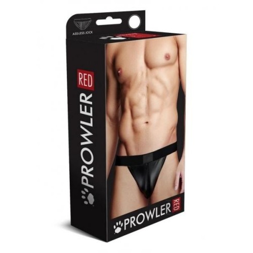 Prowler Red Wetlook Assless Jock Black Large