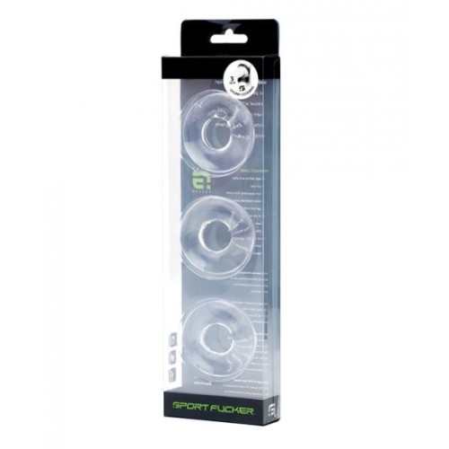 Pack de 3 Anillos para el Pene Chubby Sport Fucker - Mejora tu Placer
