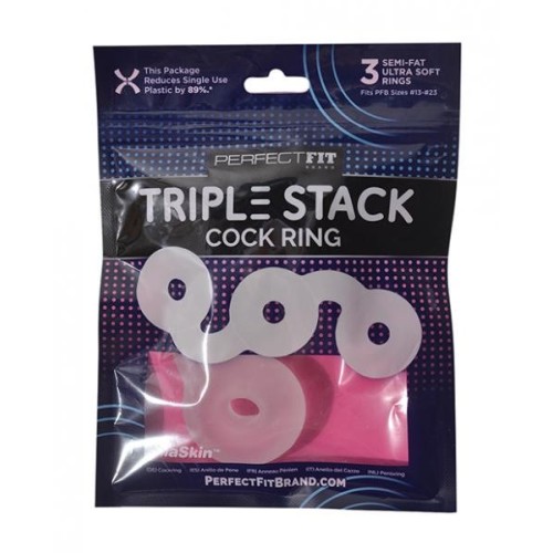 Perfect Fit Triple Donut Ring Clear