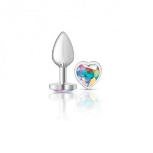 Plug Pequeño Plateado Corazón Cheeky Charms