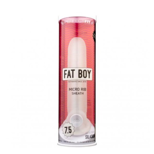 Perfect Fit Fat Boy Micro Ribbed Sheath 7.5in Clear