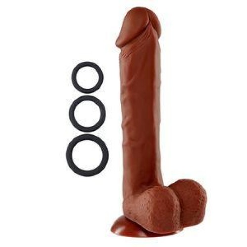 Pro Sensual Premium Silicone Dong with 3 C-Rings