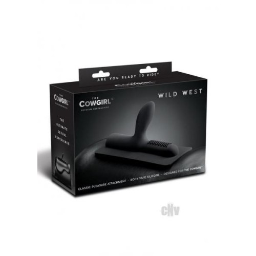 Cowgirl Wild West Silicone Attachment Black
