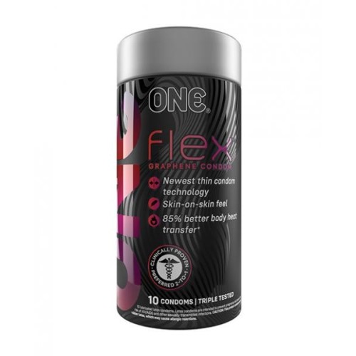 Condones One Flex Graphene Pack de 10