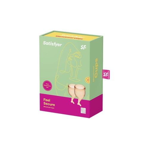 Satisfyer Feel Secure Menstrual Cup Set Orange