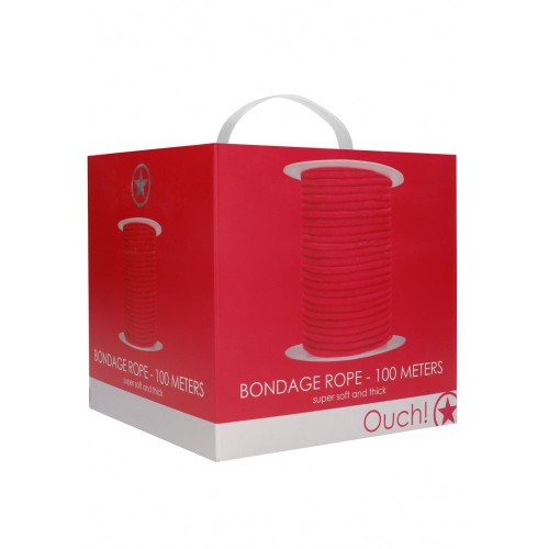 Ouch Bondage Rope 100 Meter Red