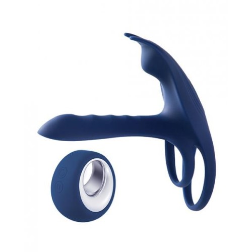 Blue Fox Vibrating Girth Enhancer Penis Sleeve for Enhanced Performance