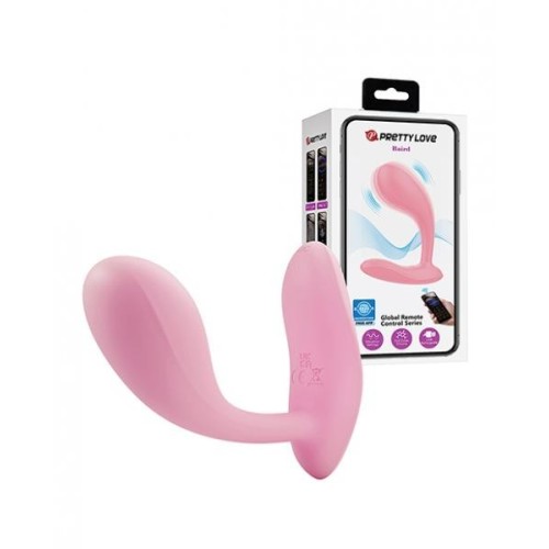Plug Anal Vibrante Con App Pretty Love Baird en Rosa Fucsia