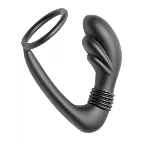 Anillo para Pene Cobra de Silicona con Masajeador P-Spot