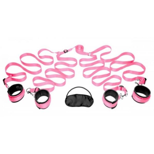 Frisky Pink Bedroom Restraint Kit for Sensual Bondage
