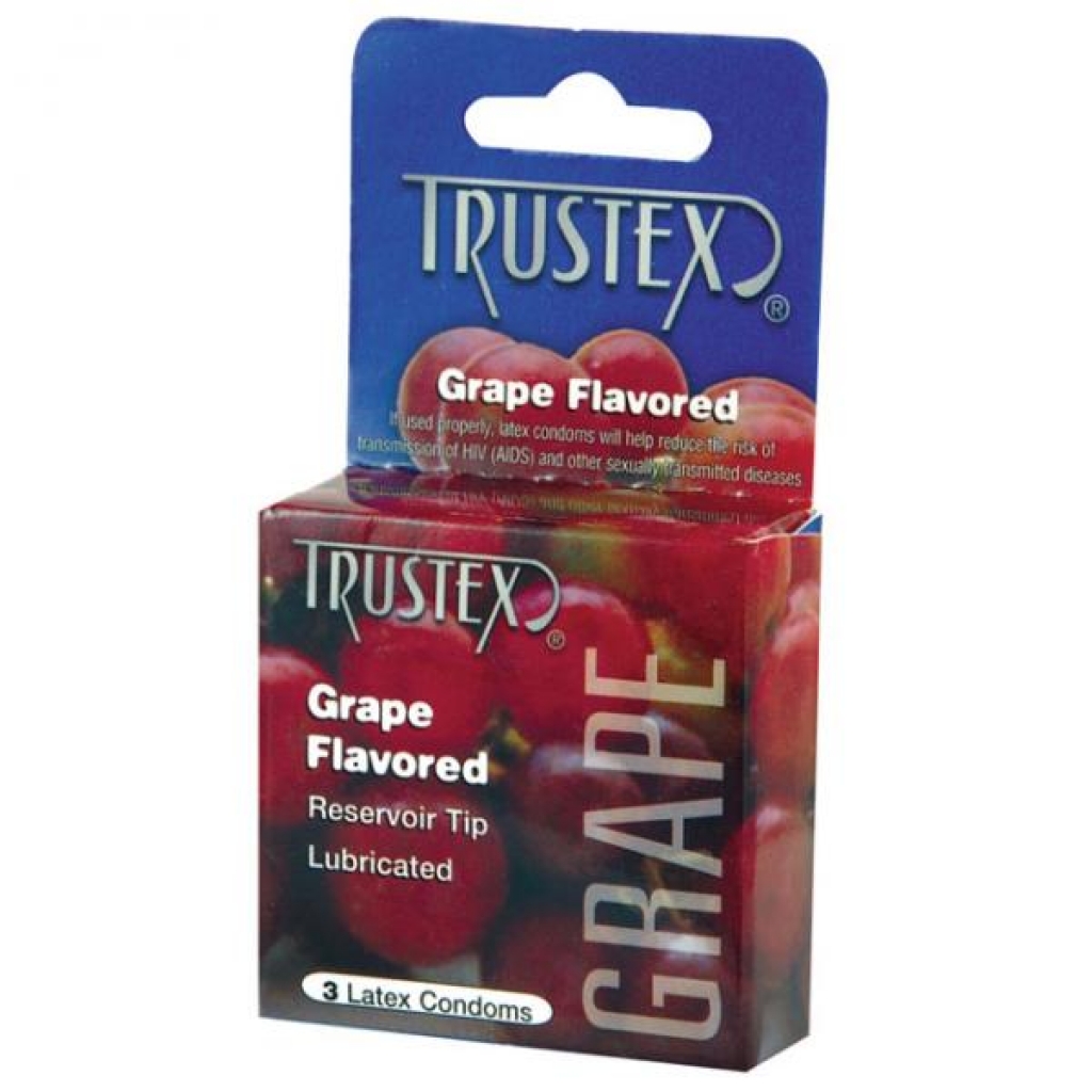 Trustex Flavored Condoms Grape 3 Pack - Condoms