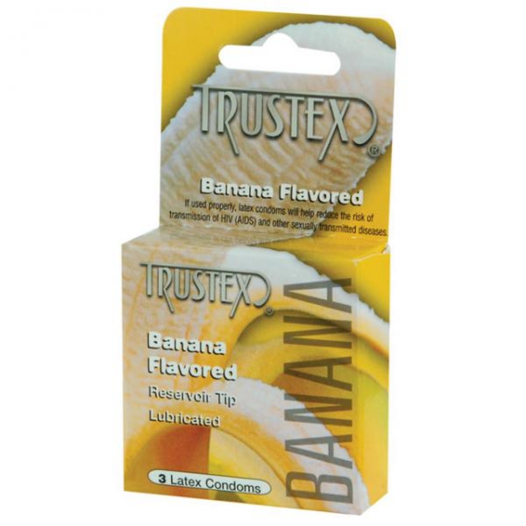 Trustex Flavored Condoms Banana 3 Pack - Condoms