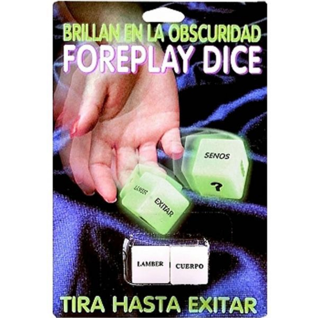 Glow In The Dark Erotic Dice Spanish Version - Party Hot Games