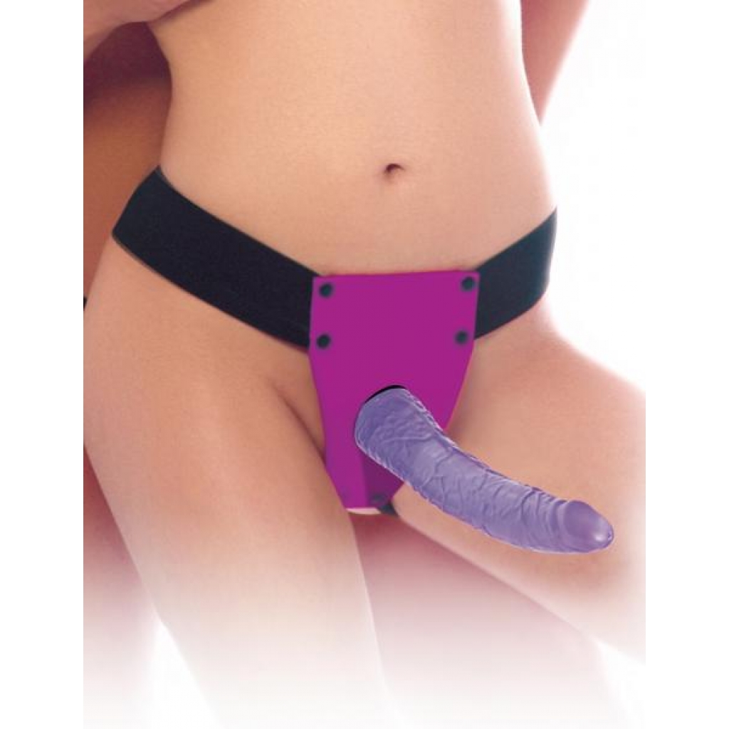 Fetish Fantasy Sensual Comfort Strap On Dildo Purple - Harness & Dong Sets