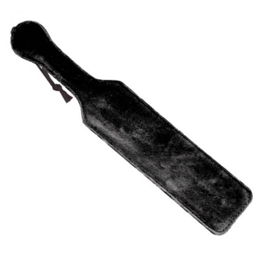 Leather Paddle With Black Fur - Paddles