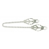 Endurance Butterfly Nipple Clamps With Link Chain - Silver - Nipple Clamps