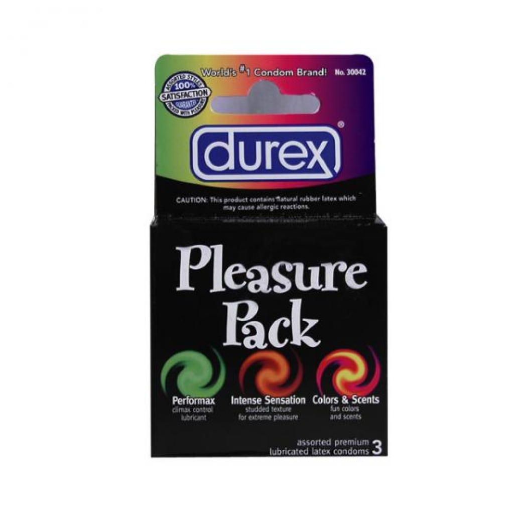 Durex Pleasure Pack 3 Pack Condoms - Condoms