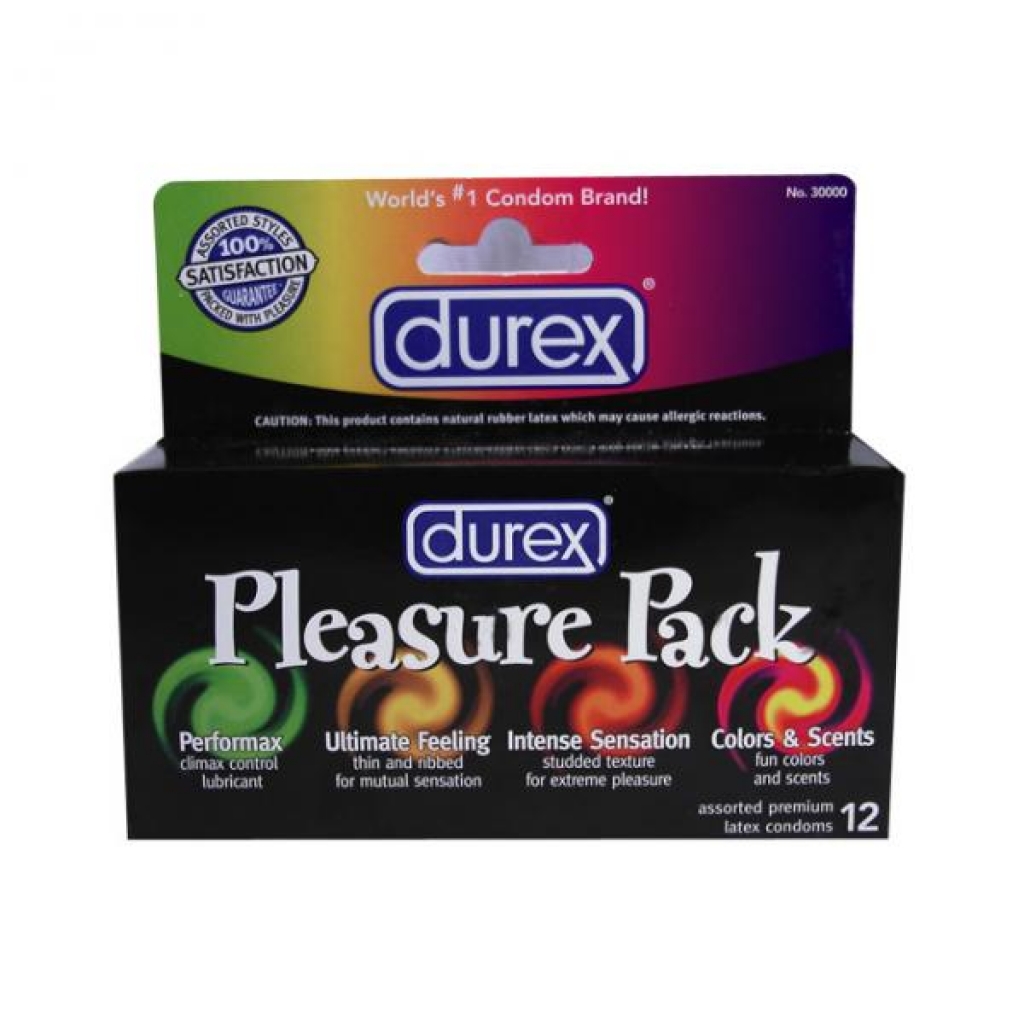 Durex Pleasure Pack Latex Condoms 12 Pack - Condoms