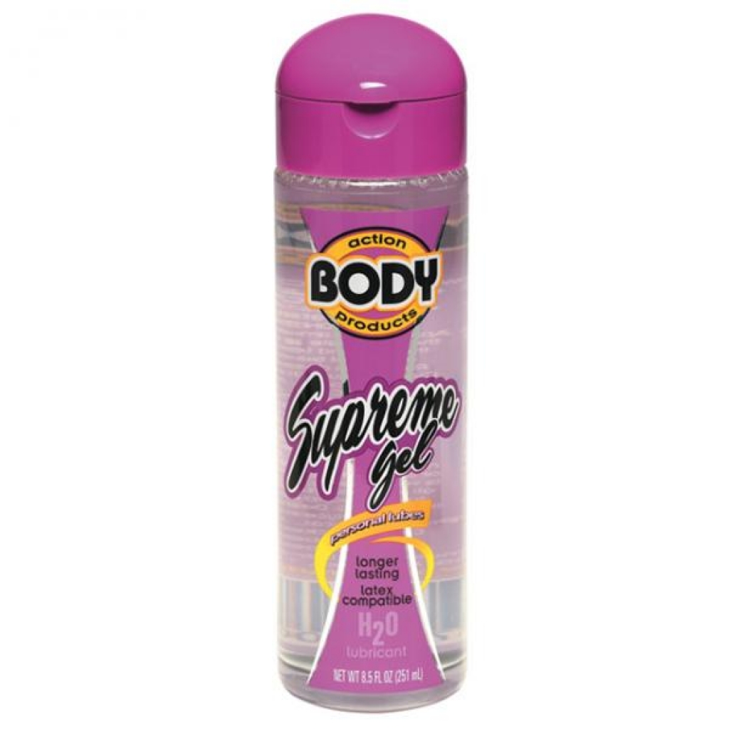 Body Action Supreme Water Based Gel Lubricant 8.5 Fl Oz - Lubricants