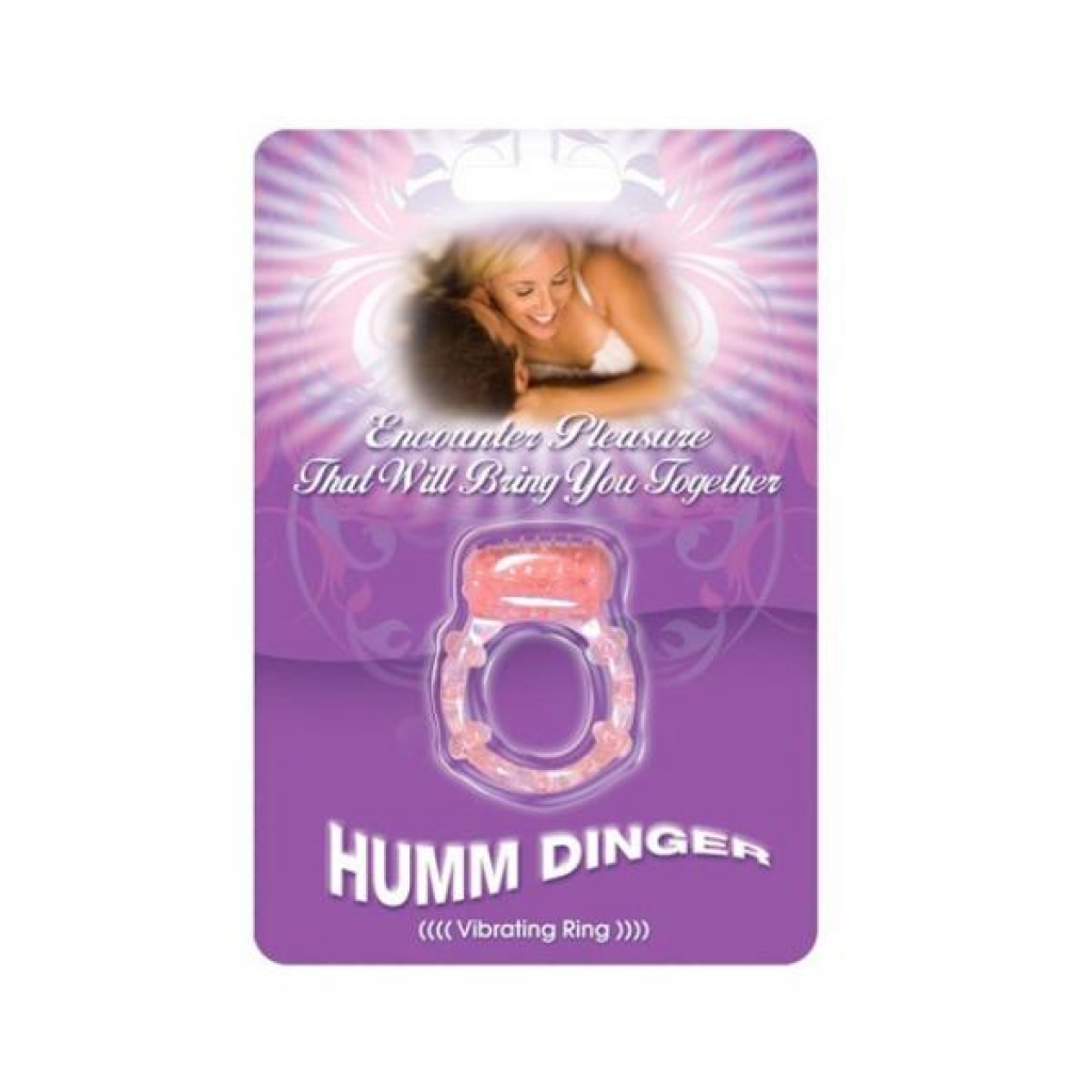 Humm Dinger Dual Vibrating Cockring (magenta) - Couples Penis Rings