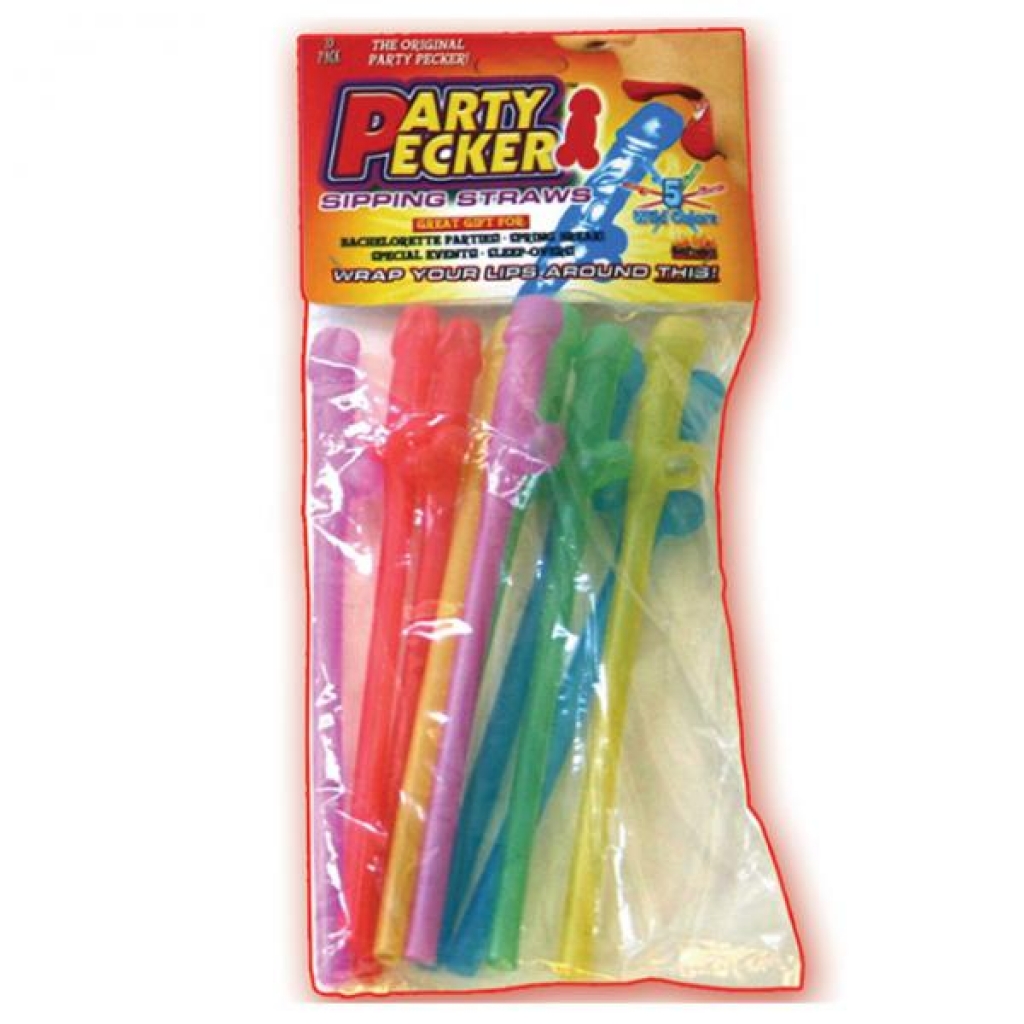 Party Pecker Sipping Straws (assorted) - Serving Ware