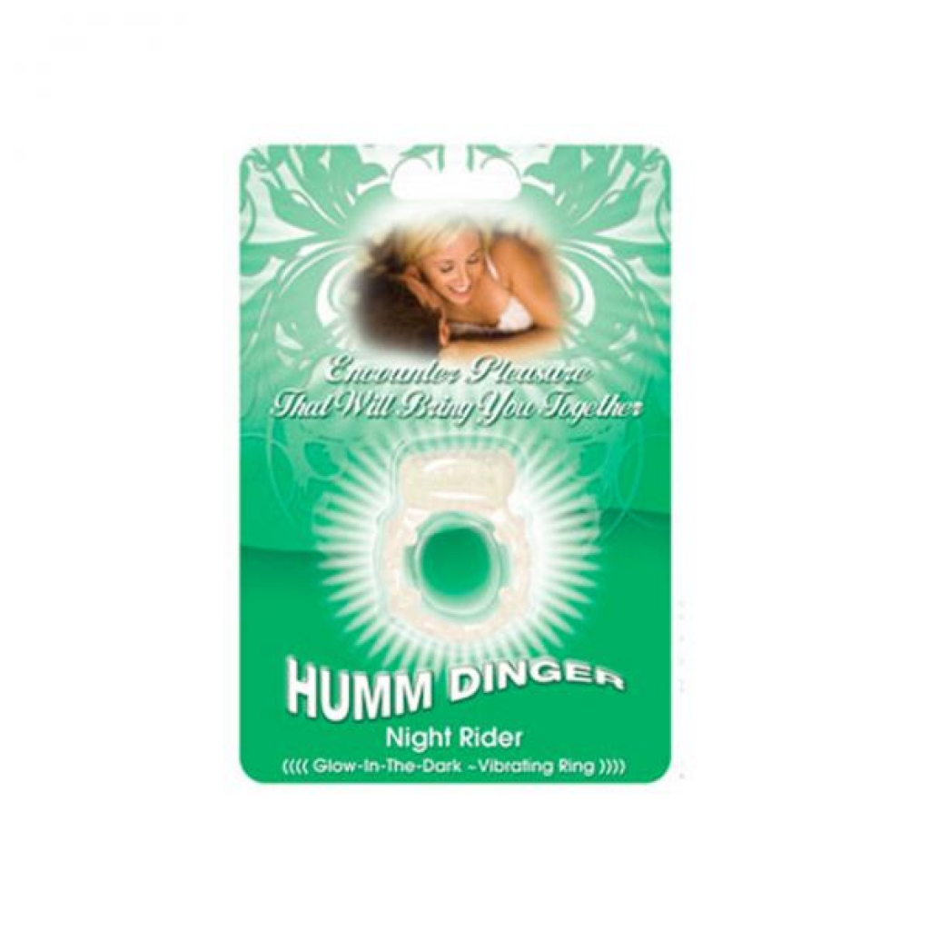 Humm Dinger Dual Vibrating Cockring (glow) - Couples Vibrating Penis Rings