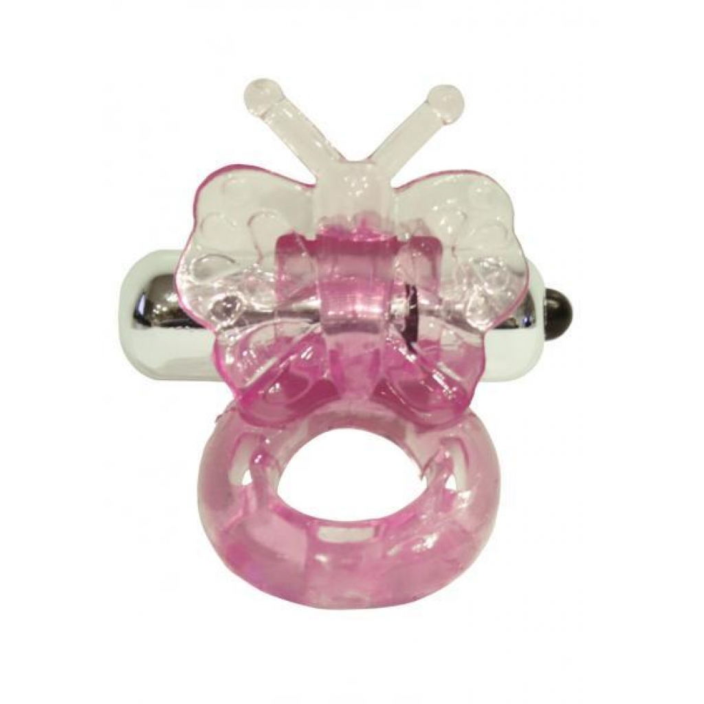 Purrrfect Pets Buzzy Butterfly Ring - Couples Vibrating Penis Rings