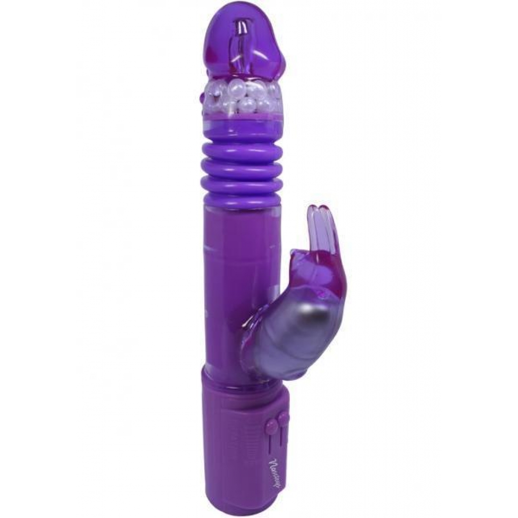 Deep Stroker Rabbit Vibe With Clit Stimulator - Purple - Rabbit Vibrators