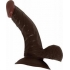 Real Skin Whoppers Inch 6.5 Inch Dildo - Brown - Realistic Dildos & Dongs