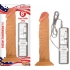All American Whoppers 8 inches Vibrating Dong Beige - Realistic