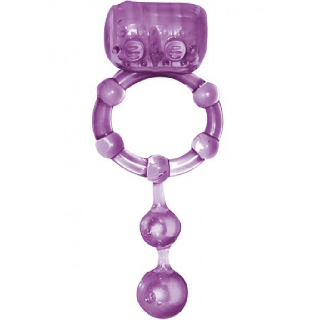 Ultra Erection Keeper (purple) - Couples Vibrating Penis Rings