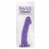 Basix Rubber Works 6.5 inches Dong With Suction Cup Purple - Realistic Dildos & Dongs