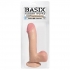 Basix Rubber Works 7.5in. Dong Suction Cup Beige - Realistic Dildos & Dongs